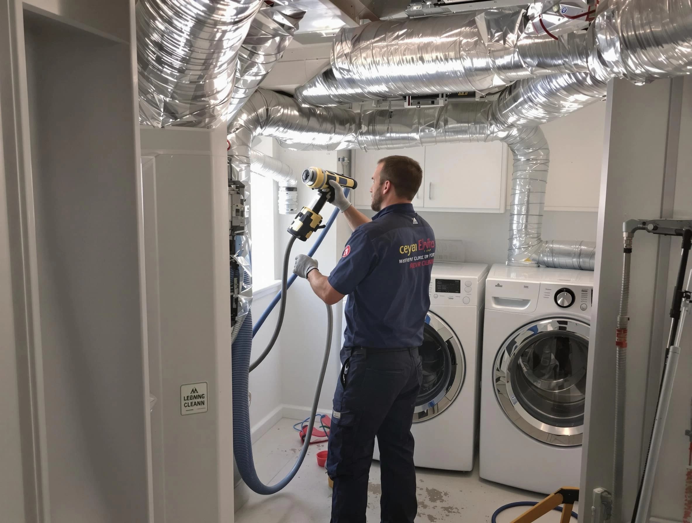 Bonanza Dryer Vent Cleaning specialist using advanced equipment for thorough duct cleaning in Bonanza
