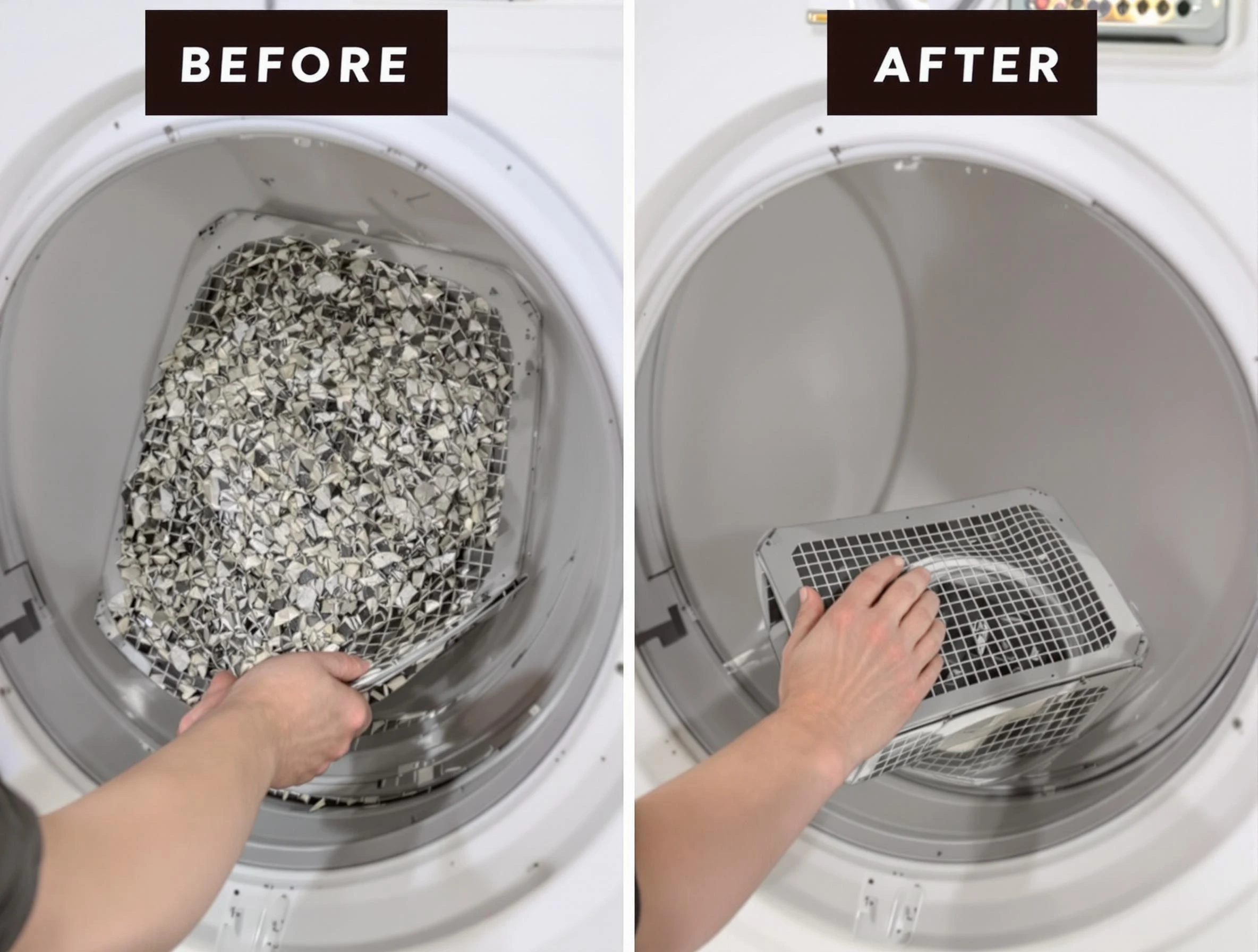 Professional lint trap cleaning by Bonanza Dryer Vent Cleaning in Bonanza